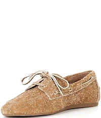 Gianni Bini Lionel Hairy Suede Flat Loafers