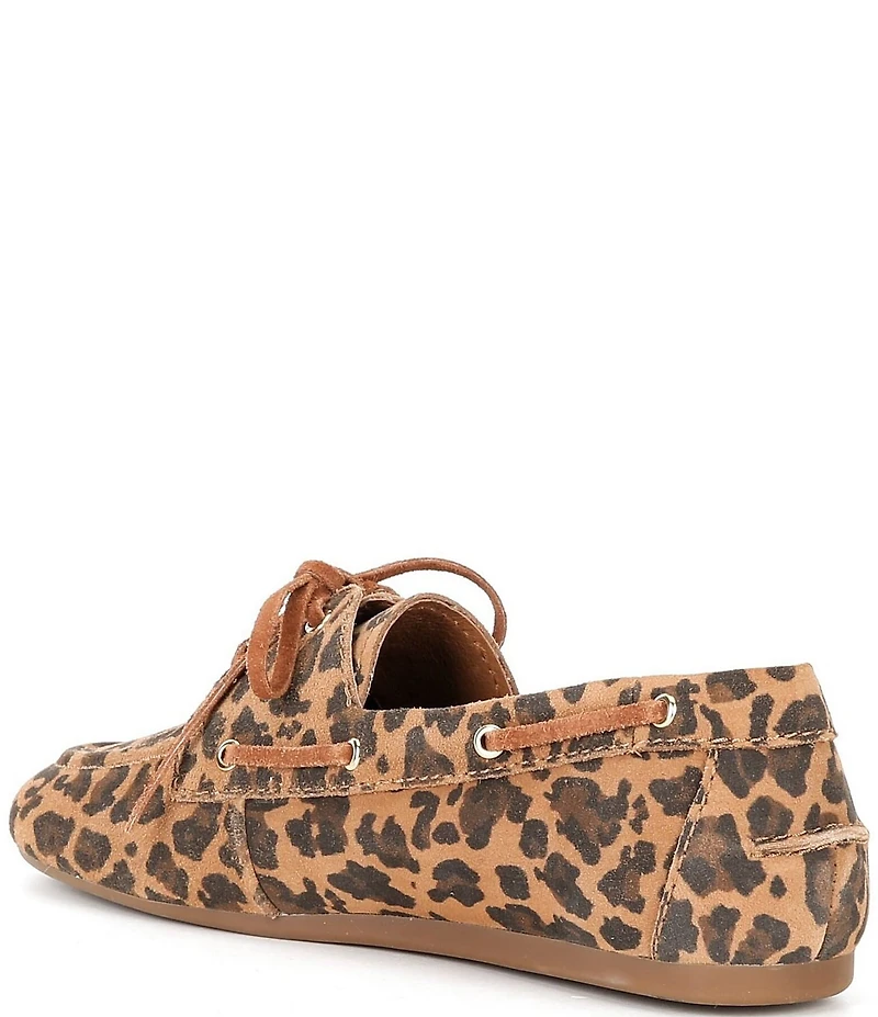 Gianni Bini Lionel Leopard Print Suede Flat Loafers