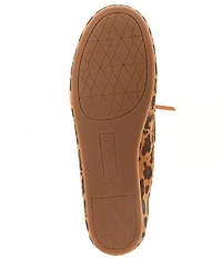 Gianni Bini Lionel Leopard Print Suede Flat Loafers
