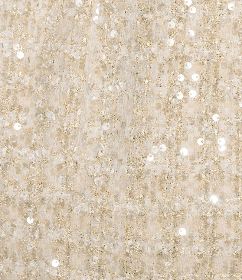 Gianni Bini Liora Sequin Tweed A-Line Mini Skirt