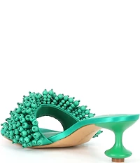 Gianni Bini Lonzo Bead Ornament Square Toe Slide Sandals