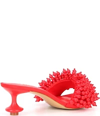 Gianni Bini Lonzo Bead Ornament Square Toe Slide Sandals