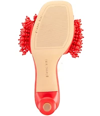 Gianni Bini Lonzo Bead Ornament Square Toe Slide Sandals