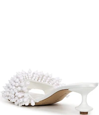 Gianni Bini Lonzo Bead Ornament Square Toe Slide Sandals