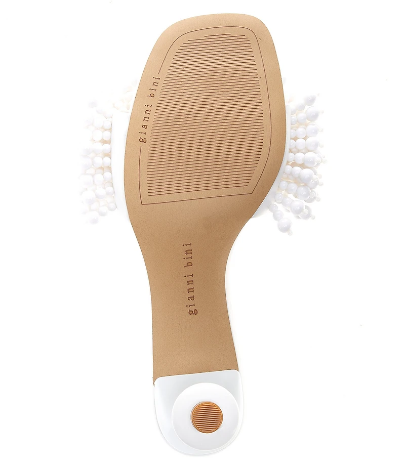 Gianni Bini Lonzo Bead Ornament Square Toe Slide Sandals