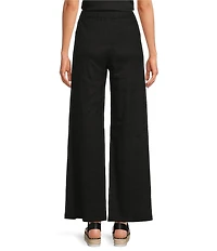 Gianni Bini Lucie Flat Front Straight Leg Linen Pants
