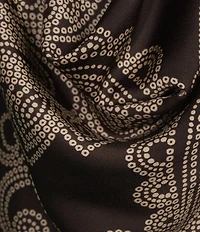 Gianni Bini Luna Satin Paisley Printed Cowl Neck Sleeveless Coordinating Blouse Top