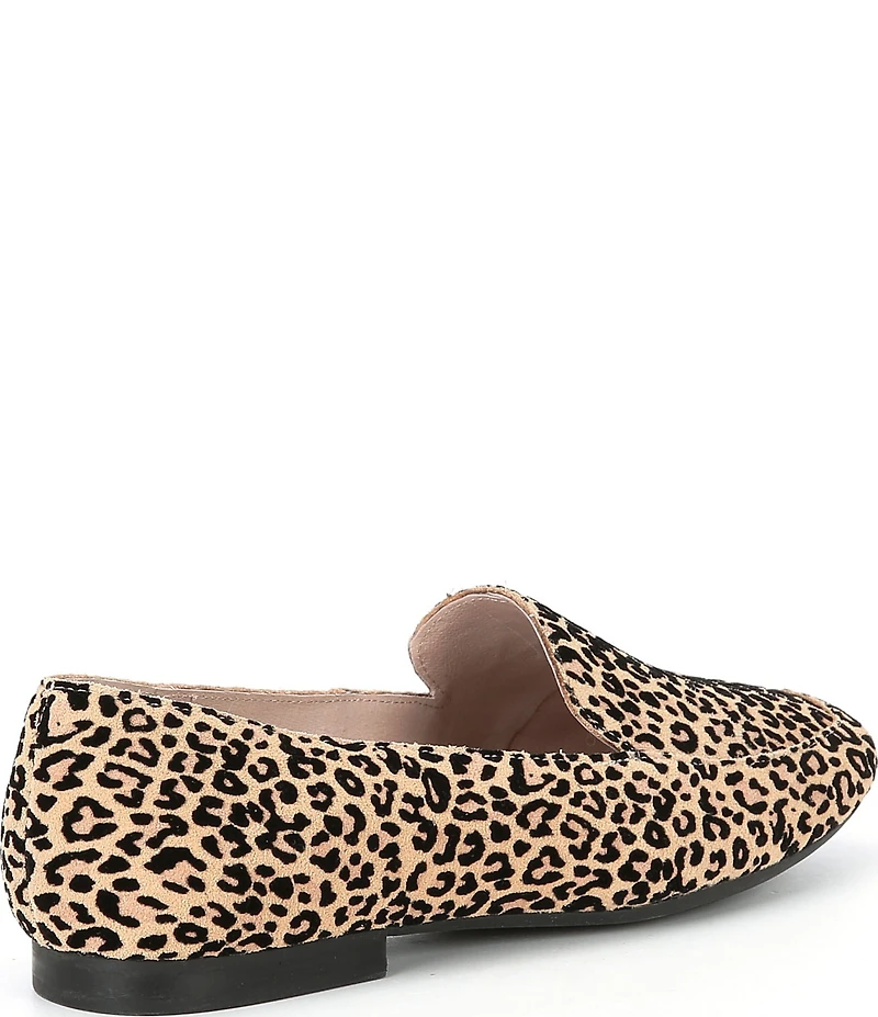 Gianni Bini Macen Leopard Print Suede Flat Loafers