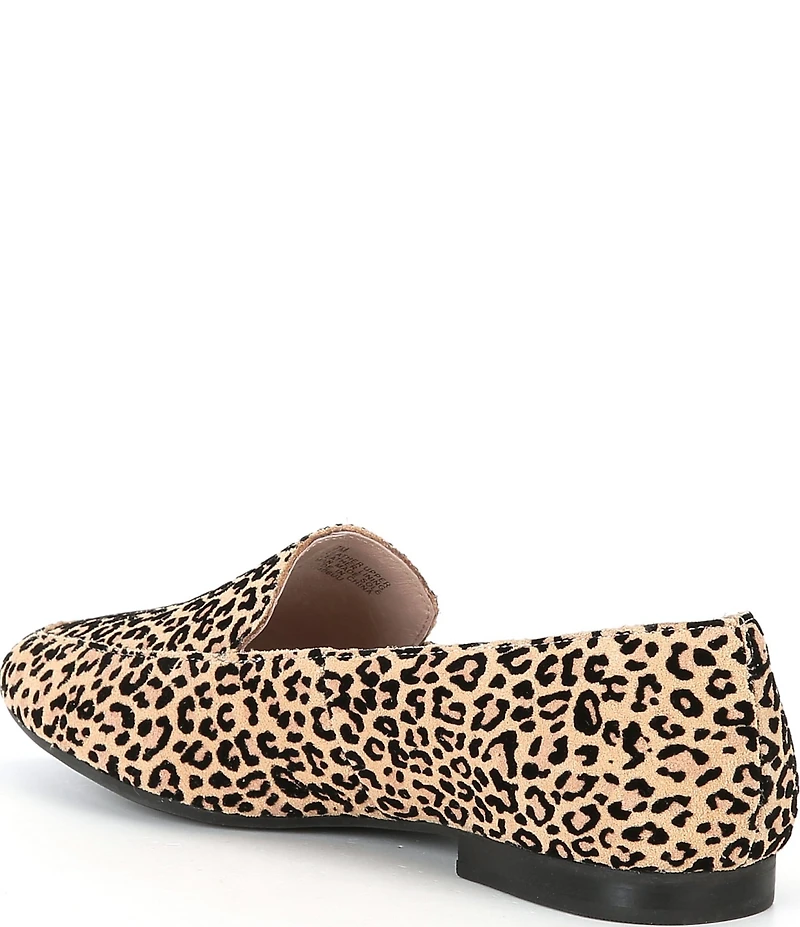 Gianni Bini Macen Leopard Print Suede Flat Loafers