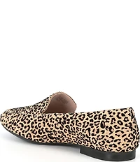 Gianni Bini Macen Leopard Print Suede Flat Loafers