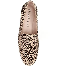 Gianni Bini Macen Leopard Print Suede Flat Loafers