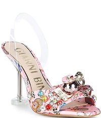 Gianni Bini Maddie Printed Rodeo Ornaments Martini Heel Dress Sandals