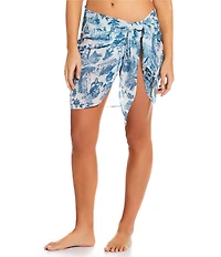 Gianni Bini Mademoiselle Toile Print Sarong Cover-Up
