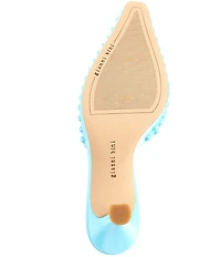 Gianni Bini Malcolm Satin Studded Dress Mules