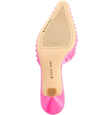 Gianni Bini Malcolm Satin Studded Dress Mules