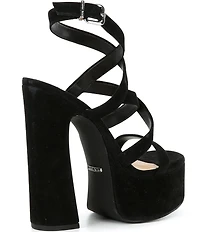 Gianni Bini Margee Suede Strappy Platform Dress Sandals
