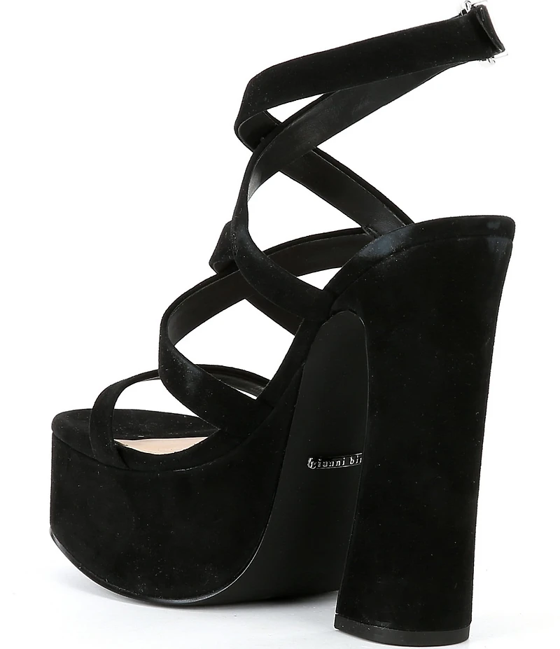 Gianni Bini Margee Suede Strappy Platform Dress Sandals