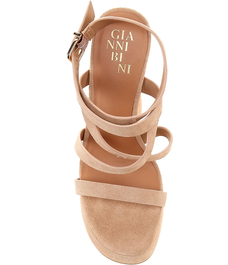Gianni Bini Margee Suede Strappy Platform Dress Sandals