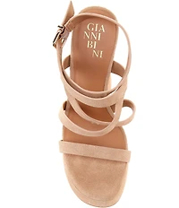Gianni Bini Margee Suede Strappy Platform Dress Sandals