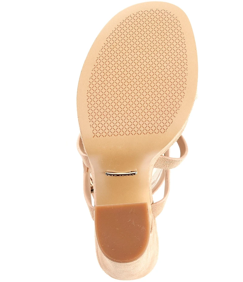 Gianni Bini Margee Suede Strappy Platform Dress Sandals