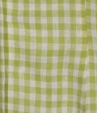 Gianni Bini Marianne Gingham Print Plunge V-Neck Sleeveless Mini Dress
