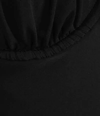 Gianni Bini Marilyn Matte Jersey Ruched Sweetheart Neck Sleeveless Cami Top