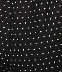 Gianni Bini Marina Polka Dot Print Coordinating Linen Wide Leg Pants