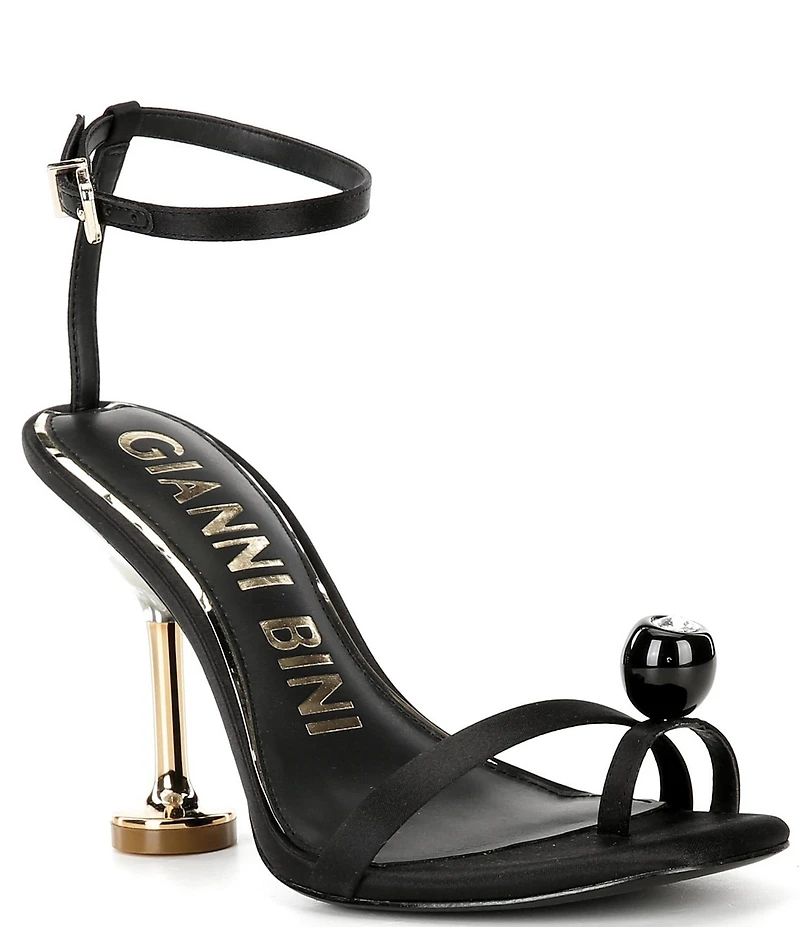 Gianni Bini Marteeny Olive Ornament Martini Heel Dress Sandals