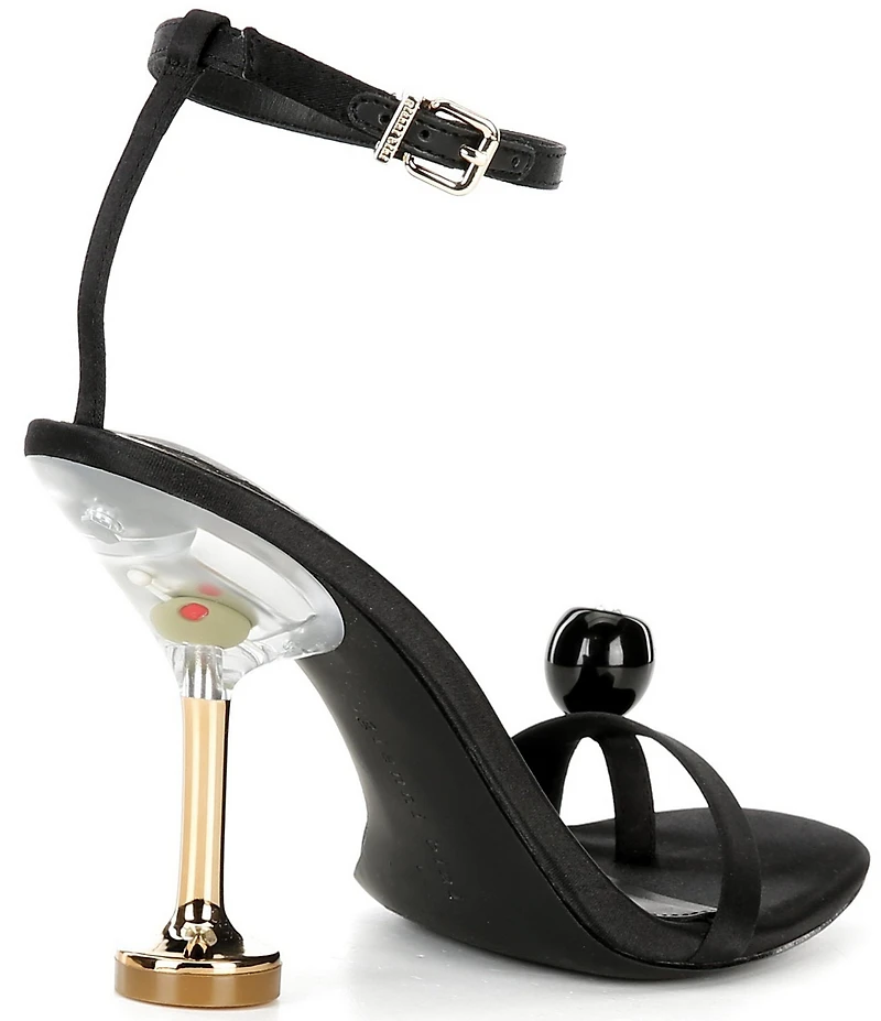 Gianni Bini Marteeny Olive Ornament Martini Heel Dress Sandals