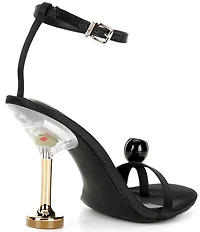 Gianni Bini Marteeny Olive Ornament Martini Heel Dress Sandals