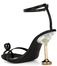 Gianni Bini Marteeny Olive Ornament Martini Heel Dress Sandals