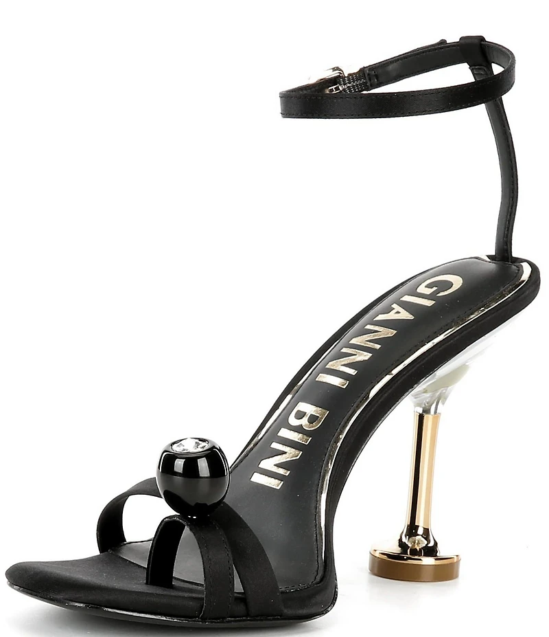 Gianni Bini Marteeny Olive Ornament Martini Heel Dress Sandals