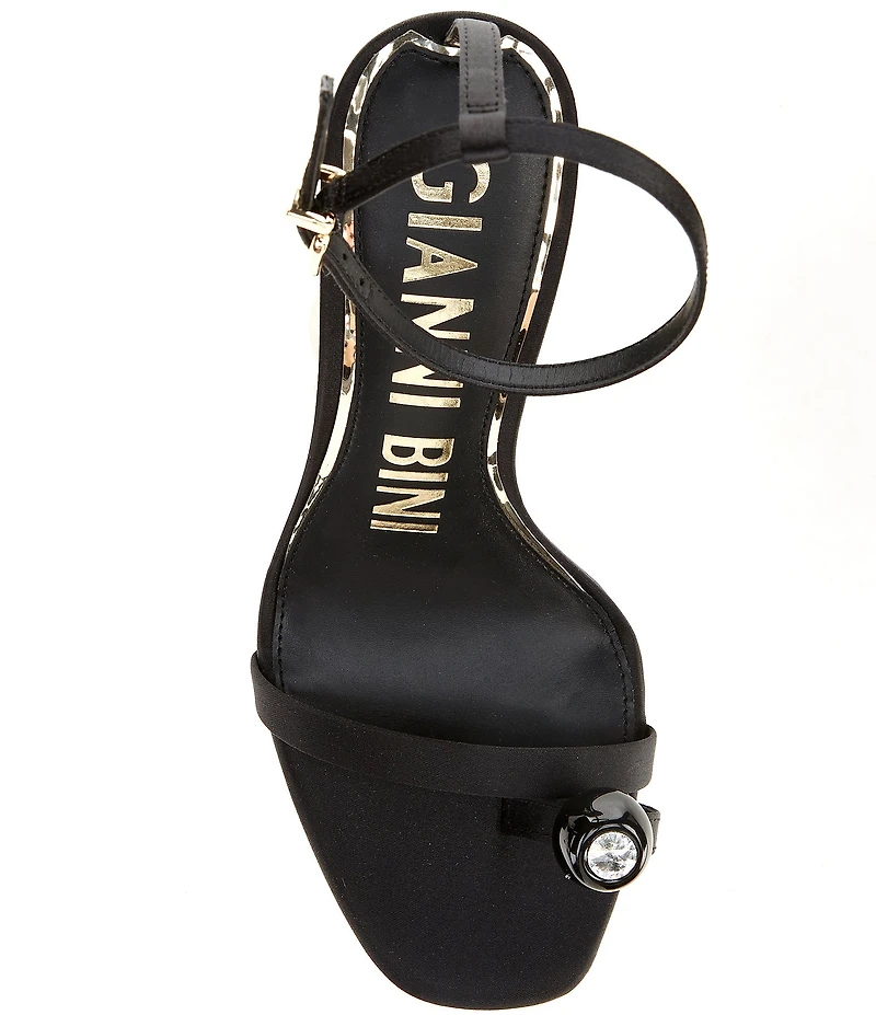 Gianni Bini Marteeny Olive Ornament Martini Heel Dress Sandals