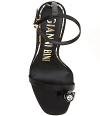 Gianni Bini Marteeny Olive Ornament Martini Heel Dress Sandals