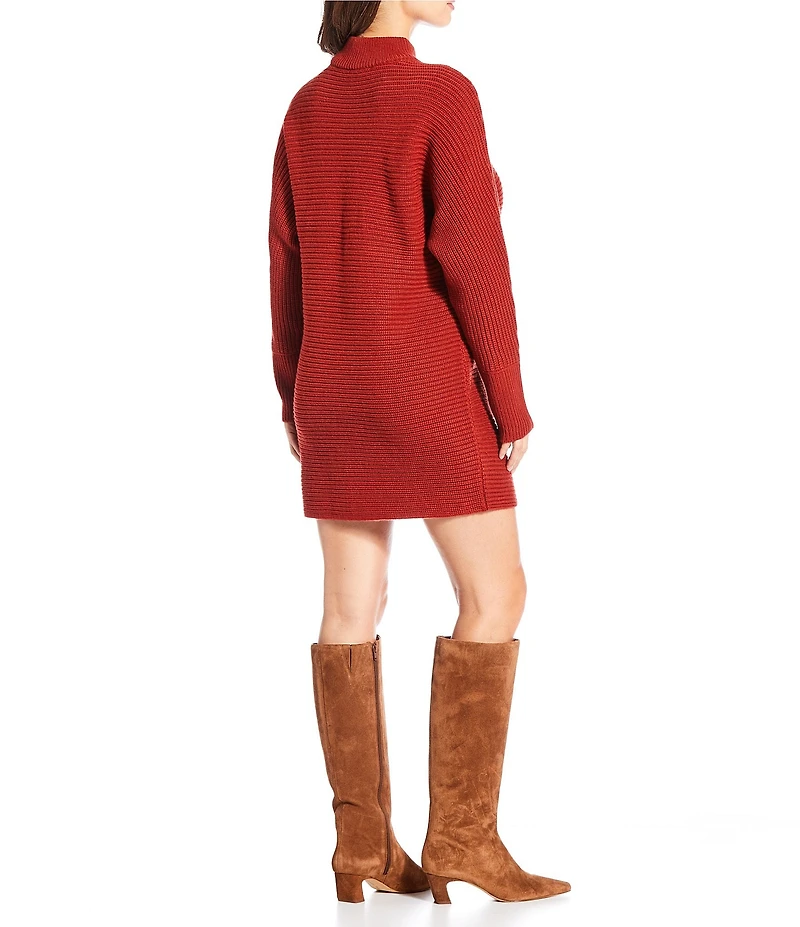 Gianni Bini Michelle Acrylic Turtleneck Long Sleeve Sweater Dress