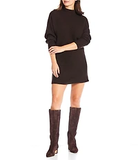Gianni Bini Michelle Acrylic Turtleneck Long Sleeve Sweater Dress