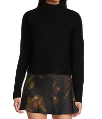 Gianni Bini Michelle Acrylic Mock Neck Long Sleeve Sweater Top