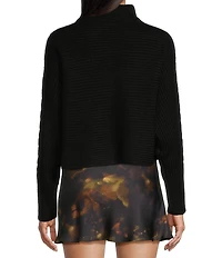 Gianni Bini Michelle Acrylic Mock Neck Long Sleeve Sweater Top