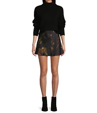 Gianni Bini Michelle Acrylic Mock Neck Long Sleeve Sweater Top