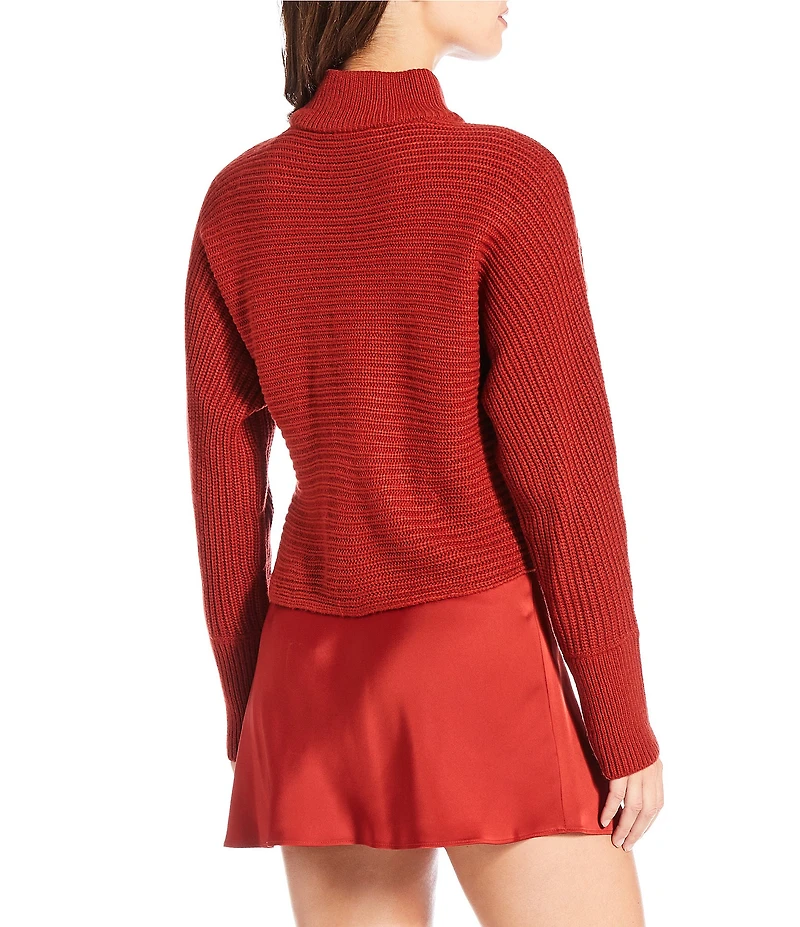 Gianni Bini Michelle Acrylic Mock Neck Long Sleeve Sweater Top