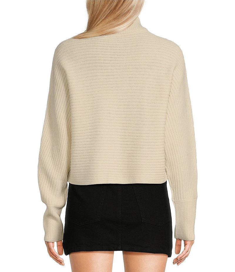 Gianni Bini Michelle Acrylic Mock Neck Long Sleeve Sweater Top