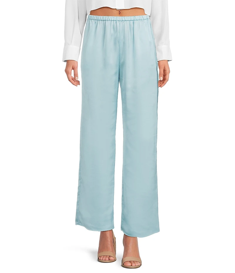 Gianni Bini Mirabel Satin Wide Leg Pants