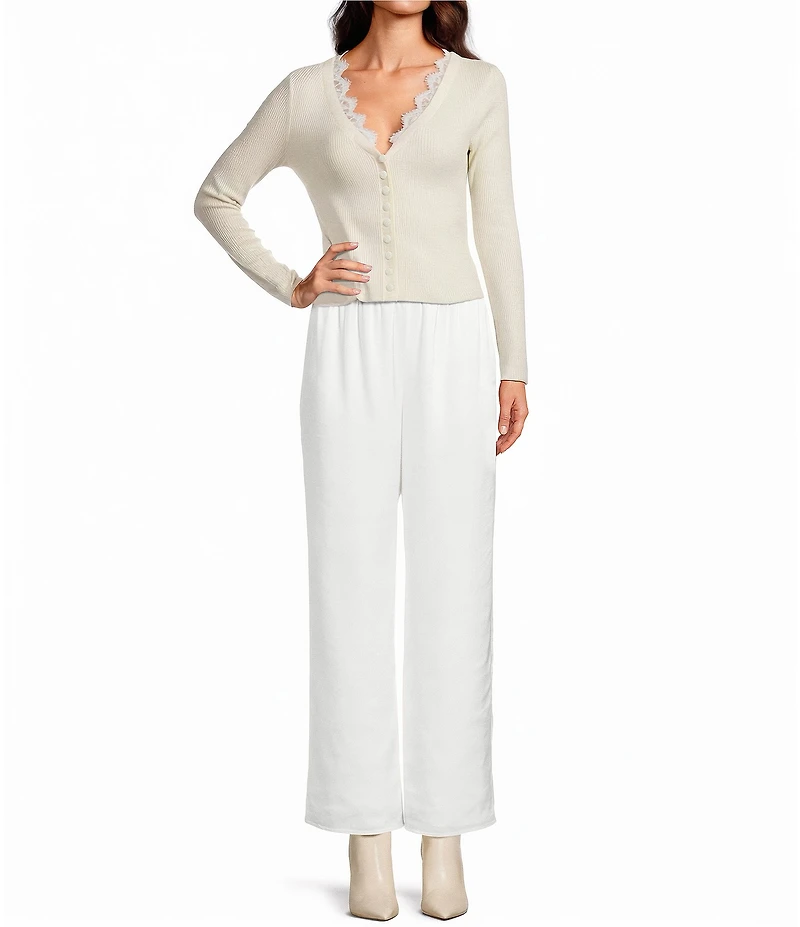 Gianni Bini Mirabel Satin Wide Leg Pants