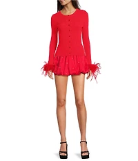 Gianni Bini Nadia Rhinestone Embellished Taffeta Bubble Mini Skirt