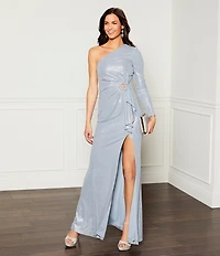 Gianni Bini Nessie Glitter Ankle Strap Platform Dress Sandals