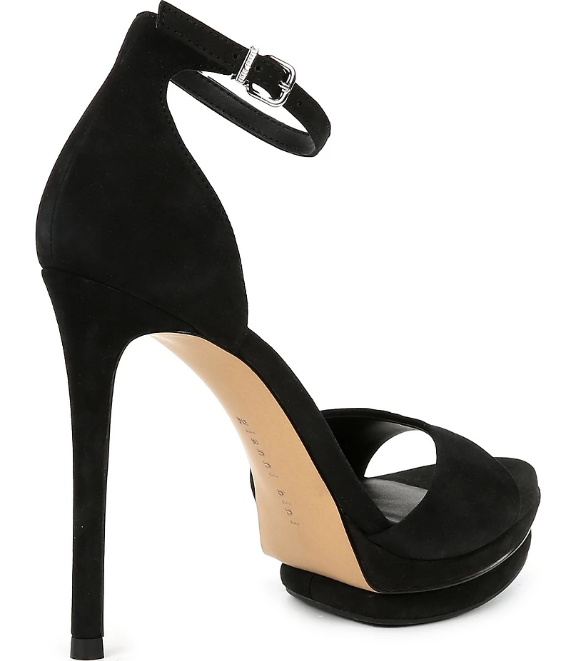 Gianni Bini Nessie Suede Ankle Strap Platform Dress Sandals