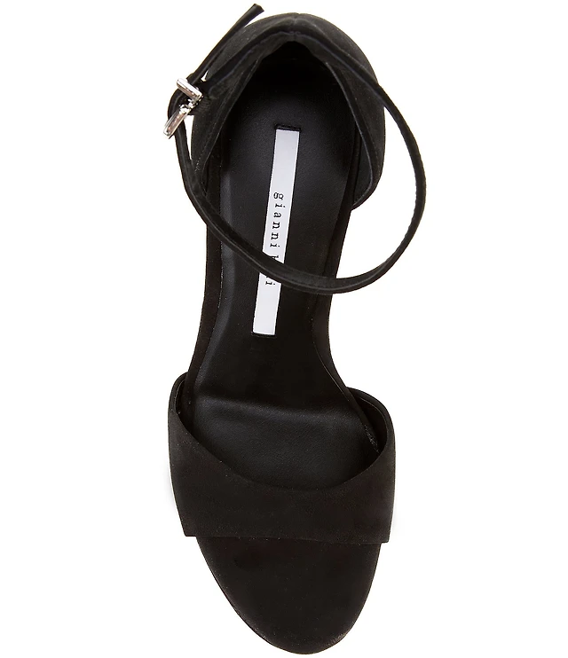 Gianni Bini Haydn Suede Rhinestone Bow Ankle Strap Clear Dress Heels | Liberty Center Gianni Bini Haydn Suede Rhinestone Bow Ankle Strap Clear Dress Heels | Liberty Center