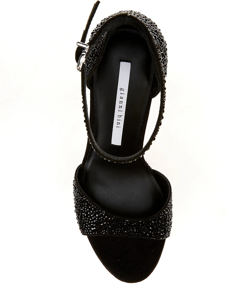 Gianni Bini Nessie Four Rhinestone Platform Dress Sandals