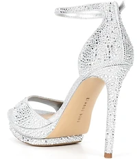 Gianni Bini Nessie Four Rhinestone Platform Dress Sandals