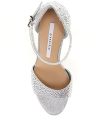 Gianni Bini Nessie Four Rhinestone Platform Dress Sandals